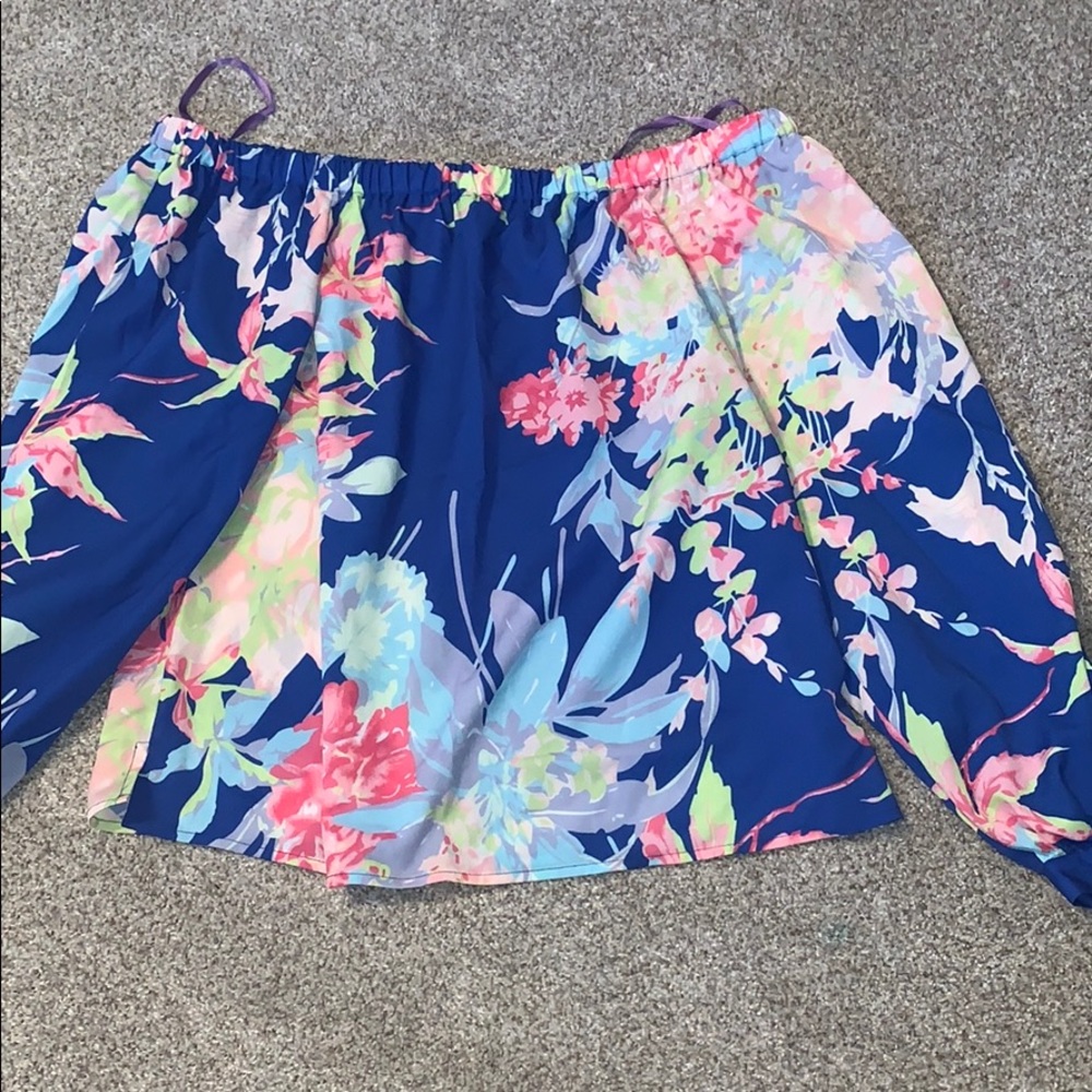 Off the shoulder floral top